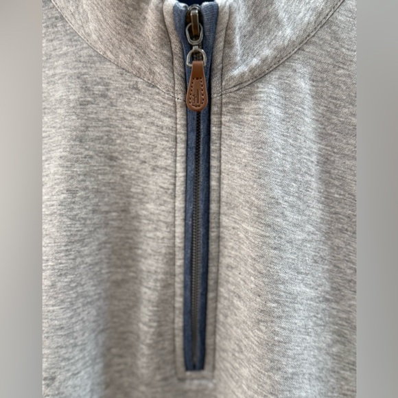 JOHNNIE-O Sully 1/4 Zip Pullover Light Gray Size M - Picture 6 of 13